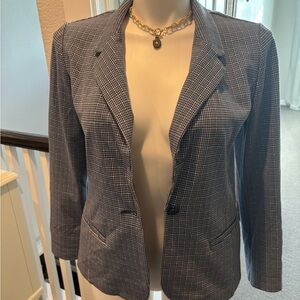 Liverpool Women's Navy and White Patterned Blazer
